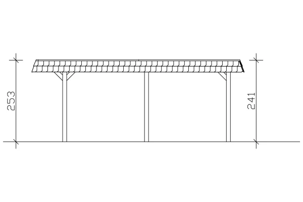 SkanHolz SKAN HOLZ Carport Wendland 630 X 637 Cm Mit EPDM-Dach 1