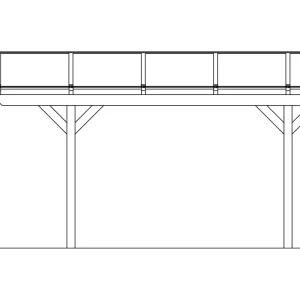 SkanHolz SKAN HOLZ Carport Westerwald 570 X 541 Cm, Lasiert In Schiefergrau 11